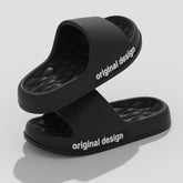 Pantuflas antideslizantes de suela gruesa para el hogar, sencillas y a la moda para hombres y mujeres