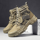 Camuflagem Tooling Botas Masculinas Casuais Impermeáveis
