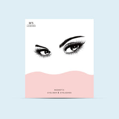 Delineador líquido magnético natural de longa duração e cílios postiços magnéticos e conjunto de pinças de maquiagem