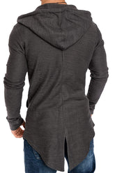 Casaco de moletom com cinto de lapela e zíper