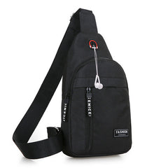 Bolso bandolera de lona para hombre, para deportes de ocio y running