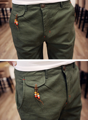 In the spring of 2016 new men's Korean slim slim casual pants feet feet Haren pants pants men's feet