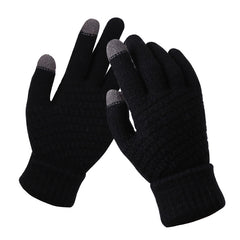 Guantes de punto para pareja, guantes para pantalla táctil