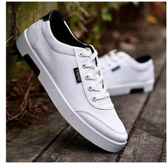 2021 new spring men's shoes Korean version of the trend of men's sports and leisure canvas shoes student shoes