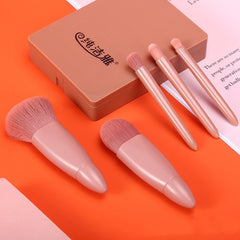 5Pcs Conjunto de pincéis de maquiagem Ferramentas Cosméticos Pó Sombra Base Blush Mistura Pincel de maquiagem