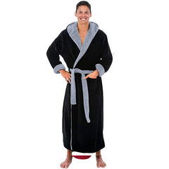 Pijama masculino inverno cor sólida roupa de casa