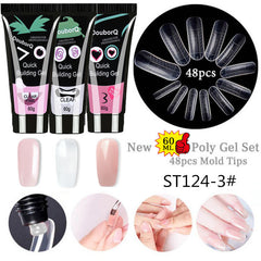 Gel para uñas con dibujos animados de 60 ml, para decoración de uñas, 3 colores