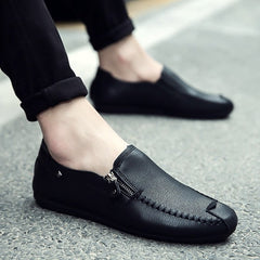 Sapatos de couro casuais Driving Doudou