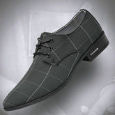 Sapatos de couro masculinos de negócios com cadarço sapatos sociais masculinos britânicos