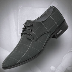 Zapatos de cuero para hombre, de negocios, con cordones, estilo británico, para vestir formal