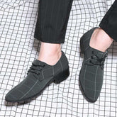 Sapatos de couro masculinos de negócios com cadarço sapatos sociais masculinos britânicos