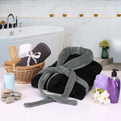 Roupas masculinas europeias e americanas Roupão masculino Gola xale Roupão de lã Spa