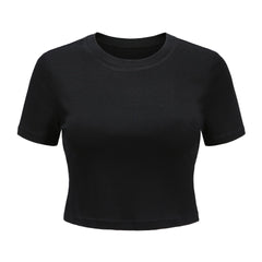 Spring And Summer Fashion All-Match Short Navel Short-Sleeved T-Shirt
