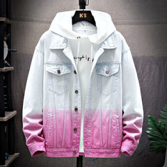 Casais degradê usam jaqueta de lã plus engrossam as roupas