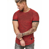 Camisa de rayas ajustadas europeas y americanas