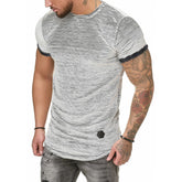 Camisa de rayas ajustadas europeas y americanas