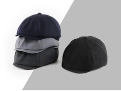 Men's And Women's Solid Color Retro Beret
