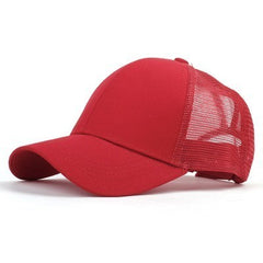 Gorra de béisbol con cola de caballo y lentejuelas estilo hip hop