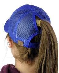 Gorra de béisbol con cola de caballo y lentejuelas estilo hip hop