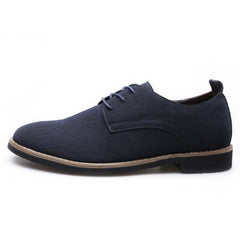 Zapatillas de hombre, zapatos de cuero, zapatos de gamuza sintética para hombre, talla grande