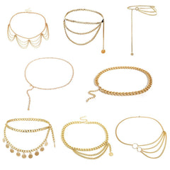 Corrente de cintura para corpo feminino