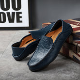 Lvkong respirável tamanho grande sapatos casuais sapatos de couro de vaca