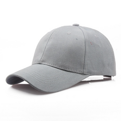 Boné de beisebol unissex de cor sólida de algodão para esportes e lazer ao ar livre