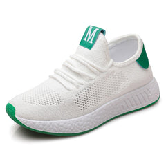 Sapatos esportivos casuais respiráveis de sola grossa