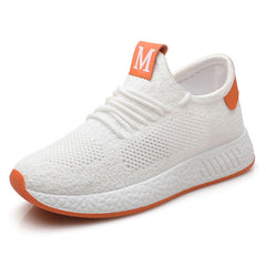 Sapatos esportivos casuais respiráveis de sola grossa