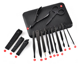 La fábrica de manicura negra de acero inoxidable negro reparación belleza set 15 cortaúñas tijeras de alta gama para el hogar
