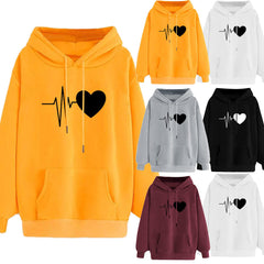 Women's Loose Casual Fleece Hoodie Sweatshirt