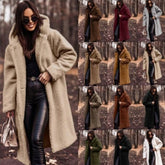 Elegant Plush Teddy Coat – Autumn & Winter