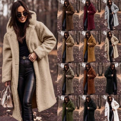 Elegant Plush Teddy Coat – Autumn & Winter