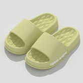 Pantuflas antideslizantes de suela gruesa para el hogar, sencillas y a la moda para hombres y mujeres