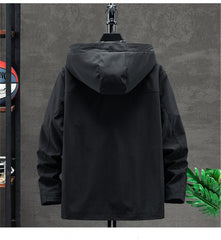 Jaqueta masculina solta com capuz para todos os jogos