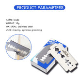 Lâmina de barbear de aço inoxidável