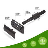 Navalha vintage manual navalha masculina de metal presente