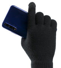 Guantes de punto de invierno para hombres y mujeres, cálidos, antideslizantes, antifrío, con triángulos y desplazamiento