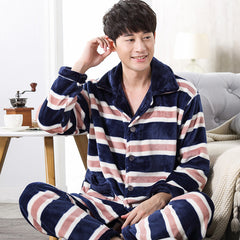 Moda Masculina Mink Flannel Home Service