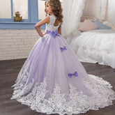 Europa y Estados Unidos nueva ropa para niños vestido de novia de encaje para niños falda pettiskirt vestido de princesa vestido de niña de las flores cumpleaños de niñas piano