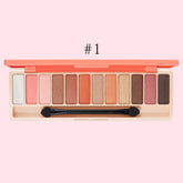 Paleta de sombras para iniciantes de 12 cores, maquiagem nude