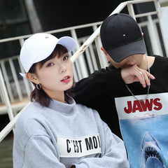 Novo estilo coreano moda bordado boné de beisebol