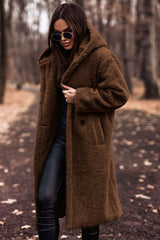 Elegant Plush Teddy Coat – Autumn & Winter