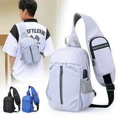 Bolso de pecho para hombre con diseño de billetera para teléfono, bolsos cruzados para el hombro, bolsos deportivos
