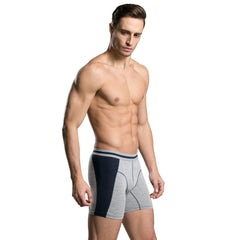Shorts Modal Color Block e Cueca Boxer Longa