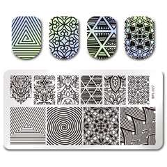 Placa de impressão de unha ferramenta de pintura de unha vedação de aço