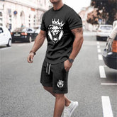 Nueva camiseta de hombre con estampado 3D de dibujos animados, traje deportivo y de ocio