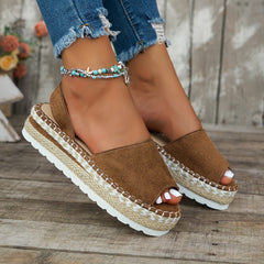 Women's espadrille platform sandals – comfy, casual, and perfect for summer wear