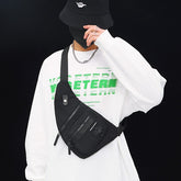 Bolsa de peito casual masculina transversal