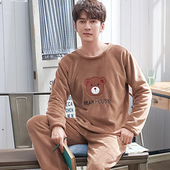 Moda Masculina Mink Flannel Home Service